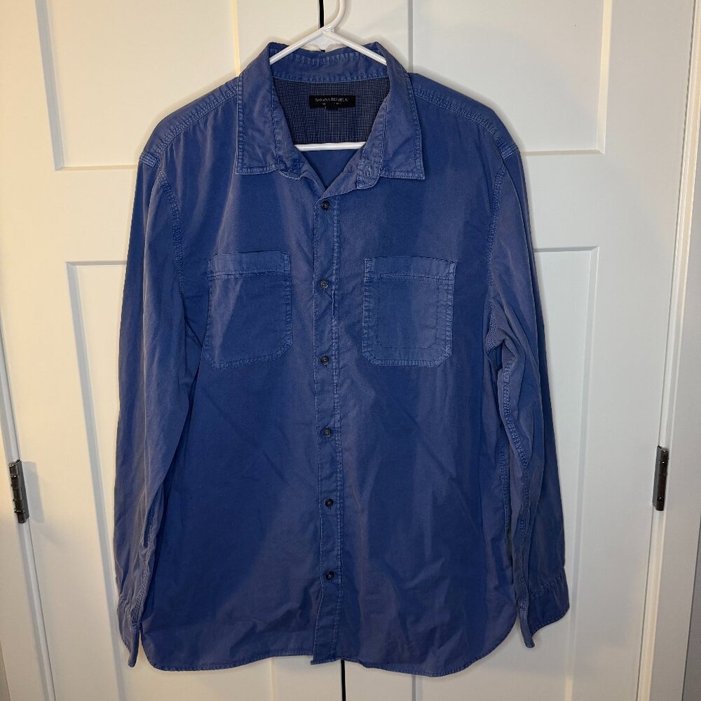 Banana Republic Men's Tailored Slim Fit Button Down Long Sleeve Collar Shirt XL